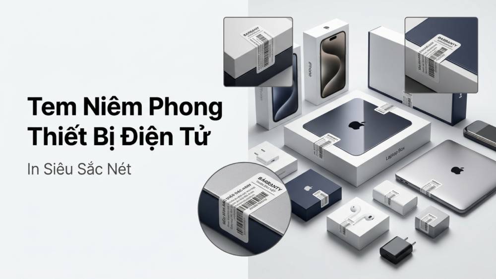 Giải Pháp In Tem Niêm Phong Thiết Bị Điện Tử Siêu Sắc Nét