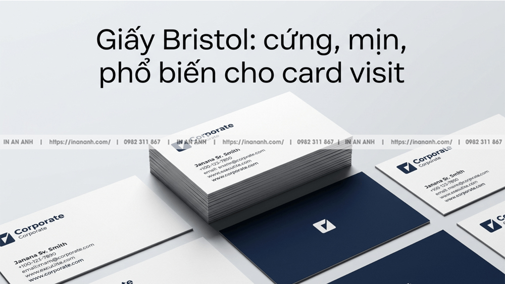 Giấy Bristol: Cứng, Mịn, Phổ Biến Cho Card Visit