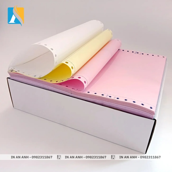 Giấy carbonless có giá thành cao hơn đáng kể so với giấy in thông thường