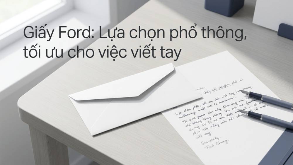 Giấy Ford: Lựa Chọn Phổ Thông Tối Ưu Cho Việc Viết Tay