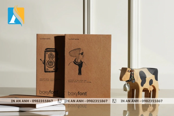 Giấy Kraft có màu nâu vàng đặc trưng và bề mặt thô mộc 