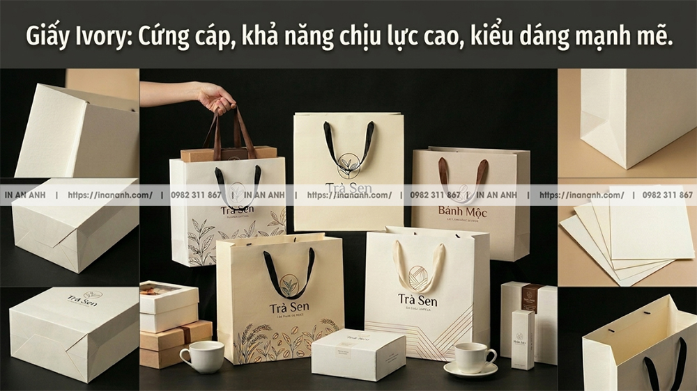 Giấy Ivory: Đanh Cứng, Chịu Tải Trọng Lớn, Form Dáng Quyền Lực
