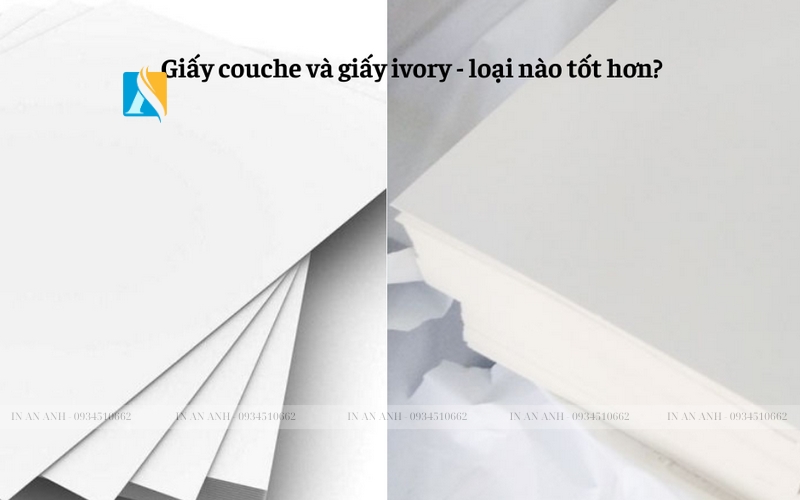 giấy couche và ivory