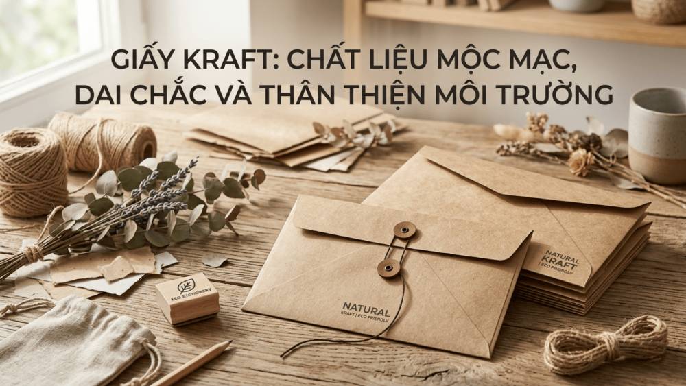 Giấy Kraft: Chất Liệu Mộc Mạc, Dai Chắc Và Thân Thiện Môi Trường