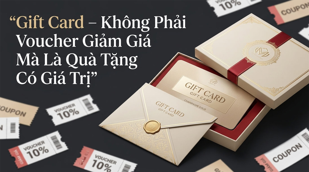 Gift Card – Không Phải Voucher Giảm Giá Mà Là Quà Tặng Có Giá Trị Thực