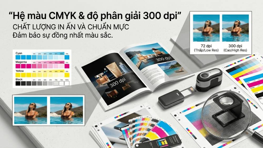 Hệ Màu CMYK Và Độ Phân Giải 300 DPI