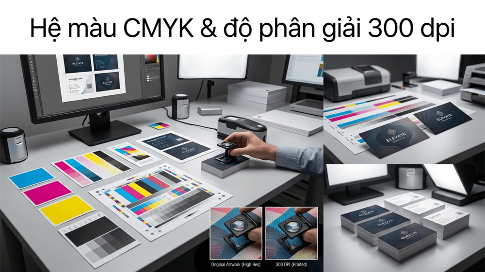 Hệ Màu CMYK Và Độ Phân Giải 300 DPI