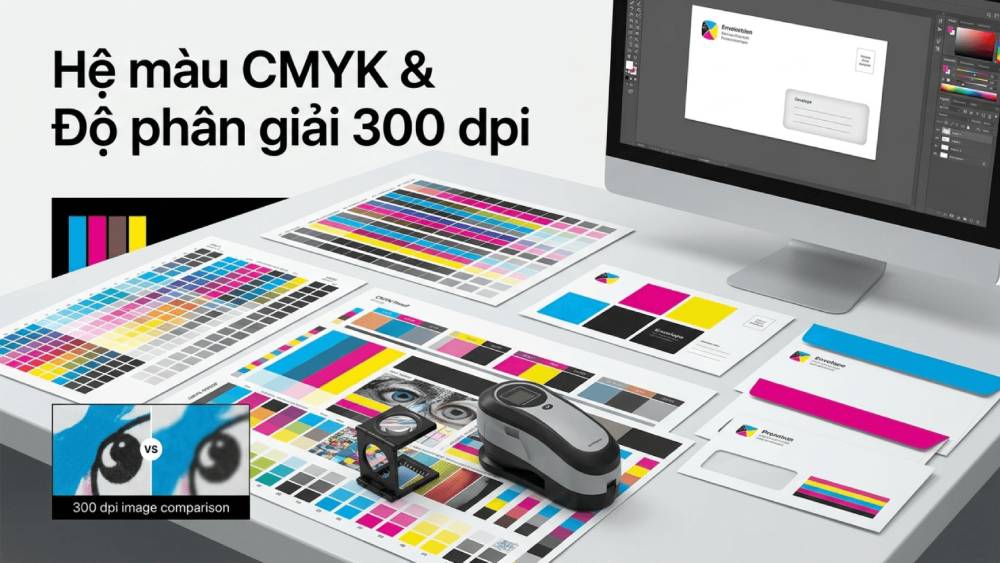 Hệ Màu CMYK Và Độ Phân Giải 300 DPI