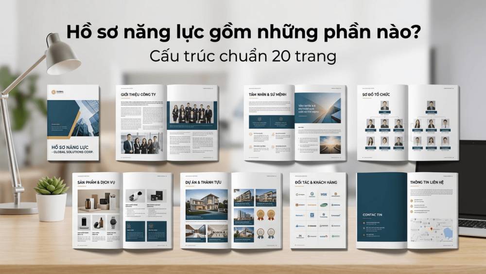 Hồ Sơ Năng Lực Gồm Những Phần Nào? Cấu Trúc Chuẩn 20 Trang