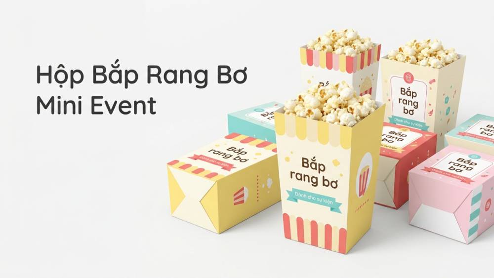 Hộp Bắp Rang Bơ Mini Event