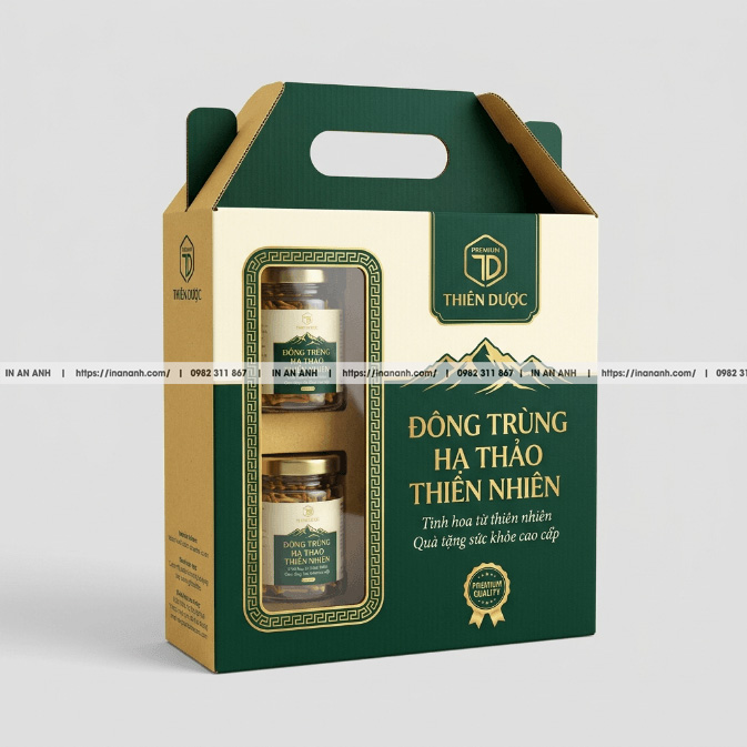 mẫu hộp giấy đông trùng hạ thảo đẹp
