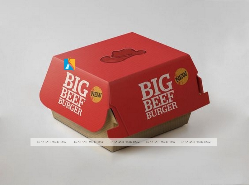 Hộp đựng hamburger nâng tầm giá trị cho thương hiệu kinh doanh