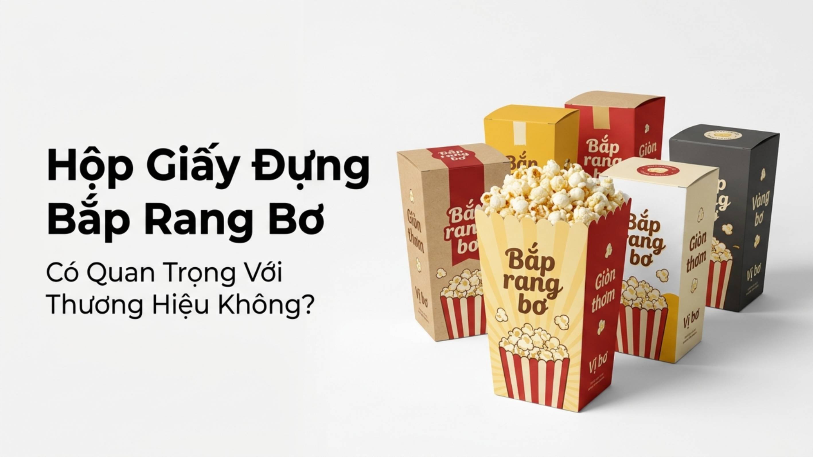 Hộp Giấy Đựng Bắp Rang Bơ Có Quan Trọng Với Thương Hiệu Không?