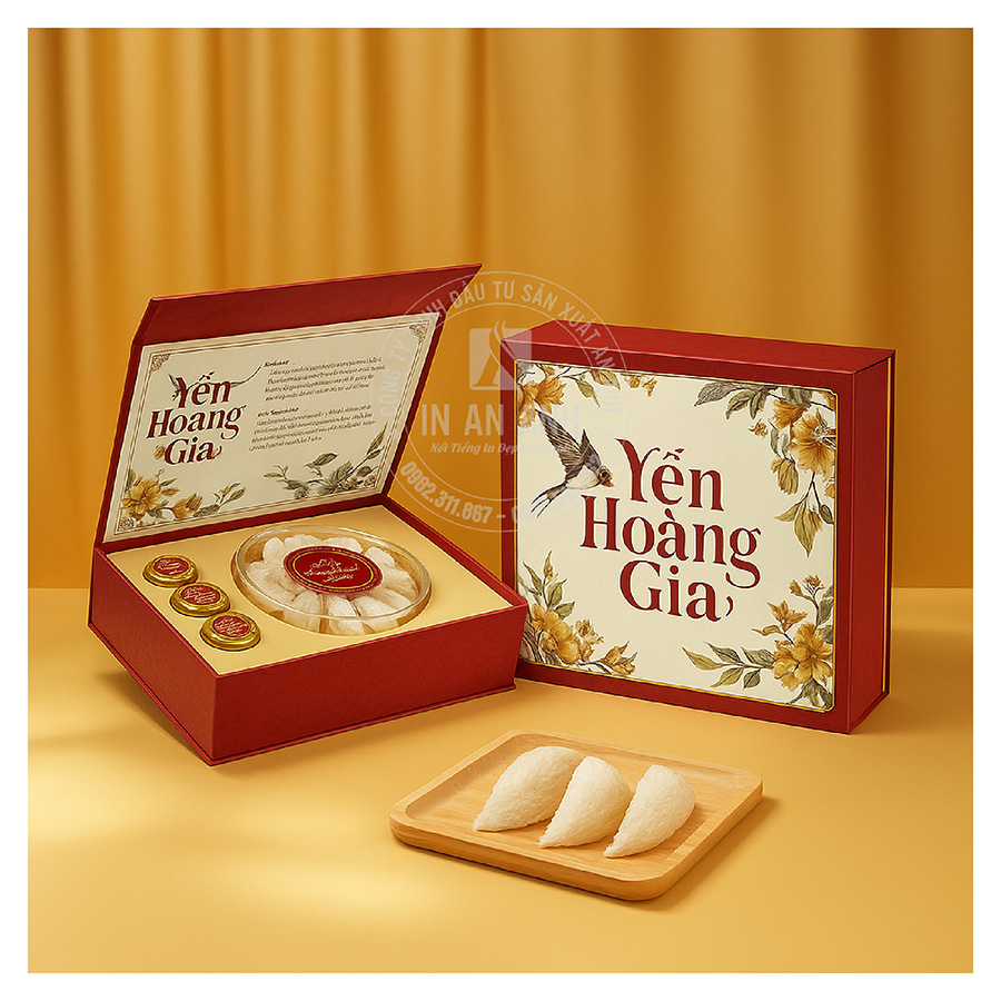 In Hộp Giấy Đựng Yến Sào