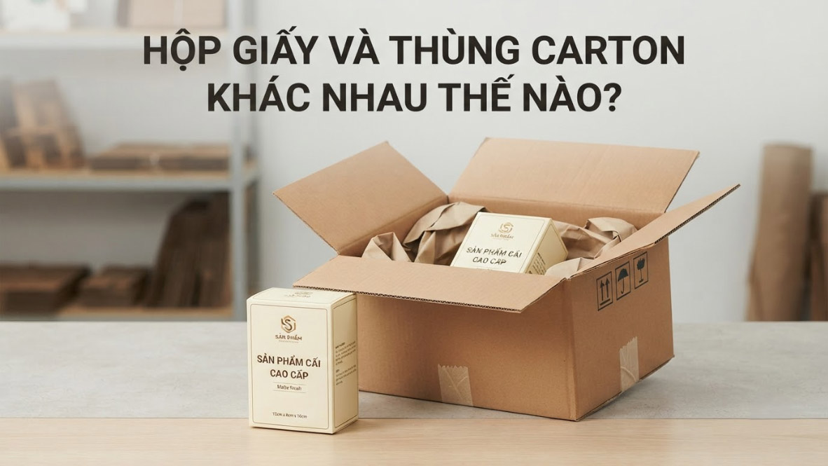Hộp Giấy Và Thùng Carton Khác Nhau Thế Nào