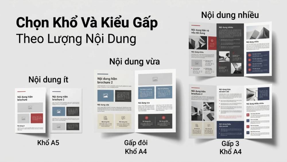 Hướng Dẫn Chọn Khổ Và Kiểu Gấp Theo Lượng Nội Dung