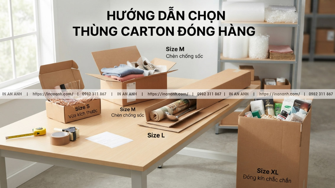 Hướng dẫn chọn thùng carton đóng hàng