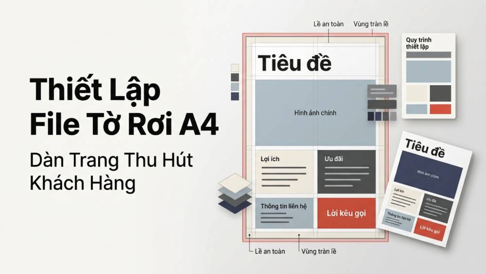 Hướng Dẫn Quy Trình Thiết Lập File Đồ Họa Và Kỹ Thuật Dàn Trang Tờ Rơi A4 Thu Hút Khách Hàng