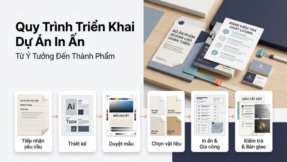Hướng Dẫn Quy Trình Triển Khai Dự Án In Ấn Bài Bản