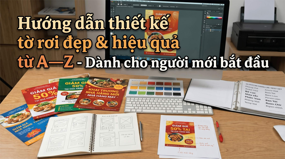 Hướng Dẫn Thiết Kế Tờ Rơi Đẹp & Hiệu Quả Từ A–Z - Cho Người Không Biết Design