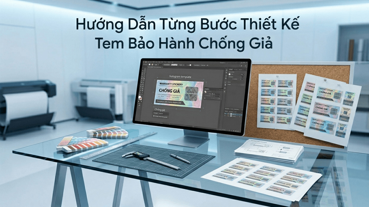 Hướng Dẫn Từng Bước Thiết Kế Tem Bảo Hành Chống Giả