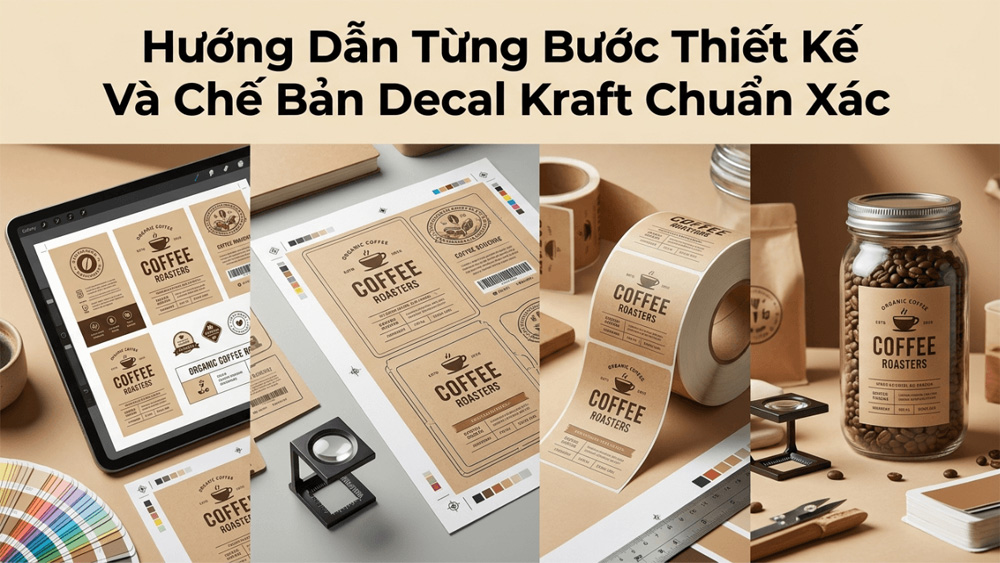 Hướng Dẫn Từng Bước Thiết Kế Và Chế Bản Decal Kraft Chuẩn Xác