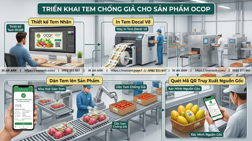 Hướng Dẫn Từng Bước Triển Khai Bộ Tem Chống Giả Cho Hàng OCOP