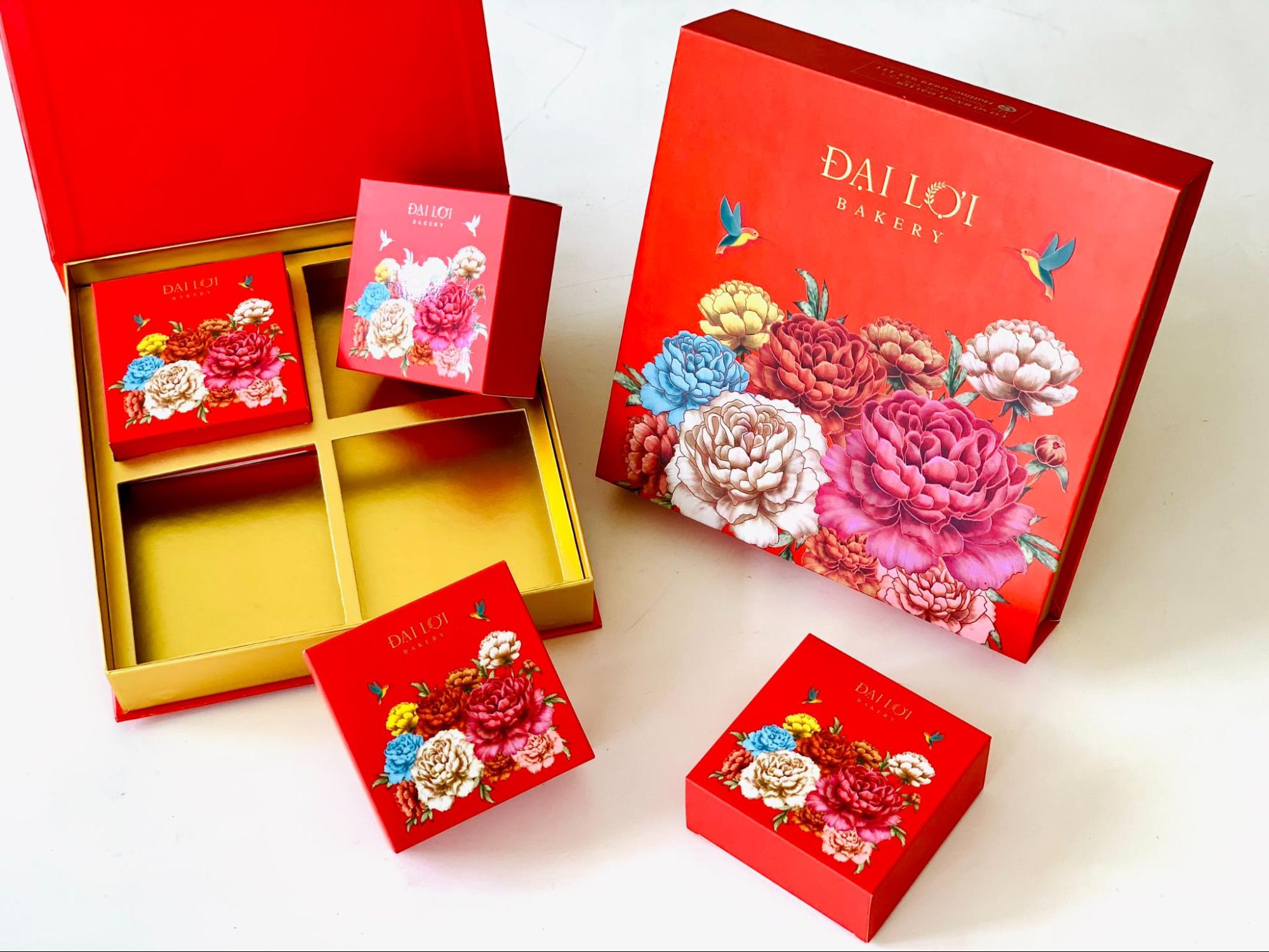 Hộp bánh mẫu của Đại Lợi, truyền thống. 