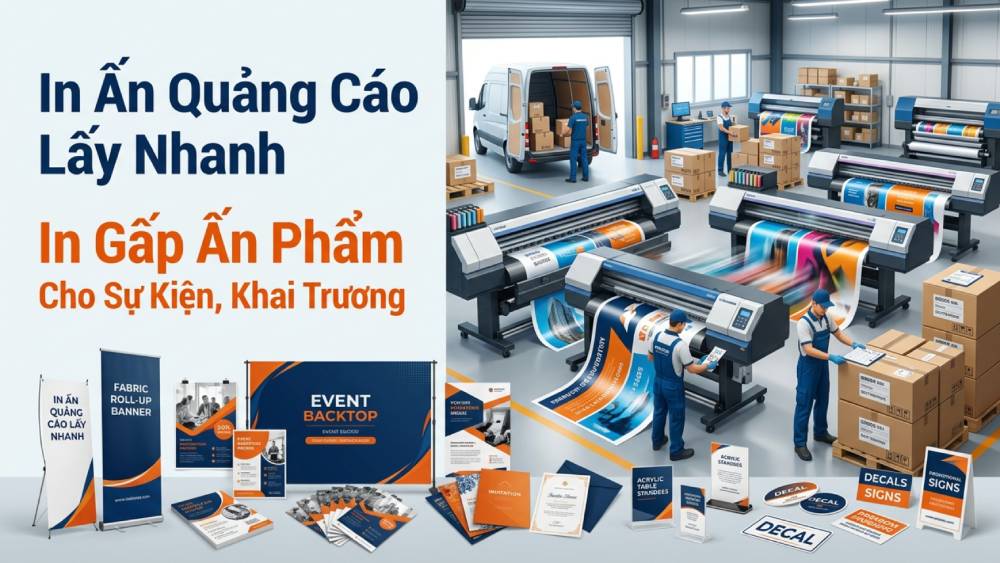 In Ấn Quảng Cáo Lấy Nhanh - In Gấp Ấn Phẩm Cho Sự Kiện, Khai Trương