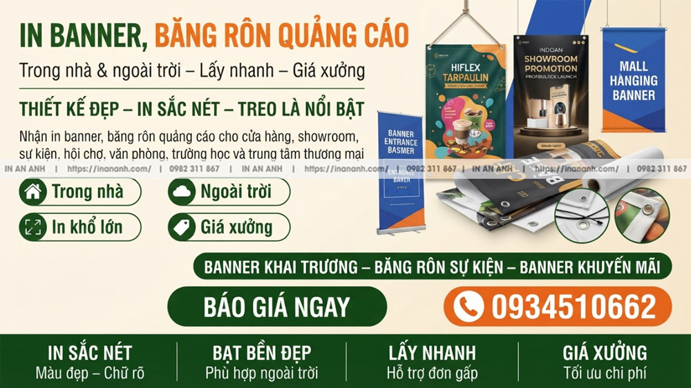 In Banner Băng Rôn Quảng Cáo Trọn Gói