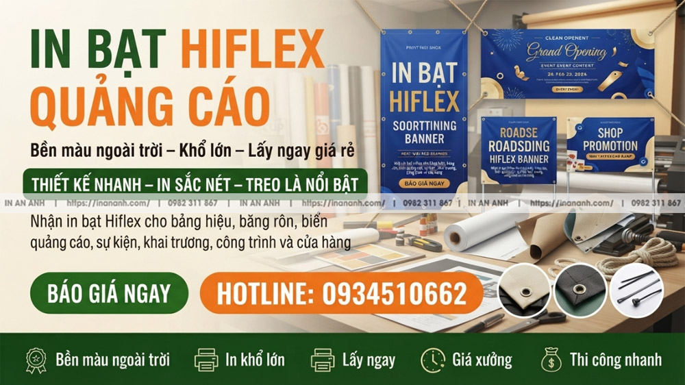 In Bạt Hiflex Sắc Nét Đẹp Bền Đẹp