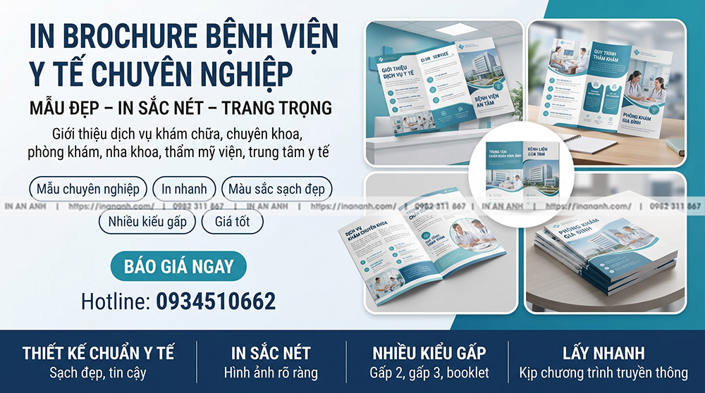 In Brochure Bệnh Viện Giới Thiệu Dịch Vụ