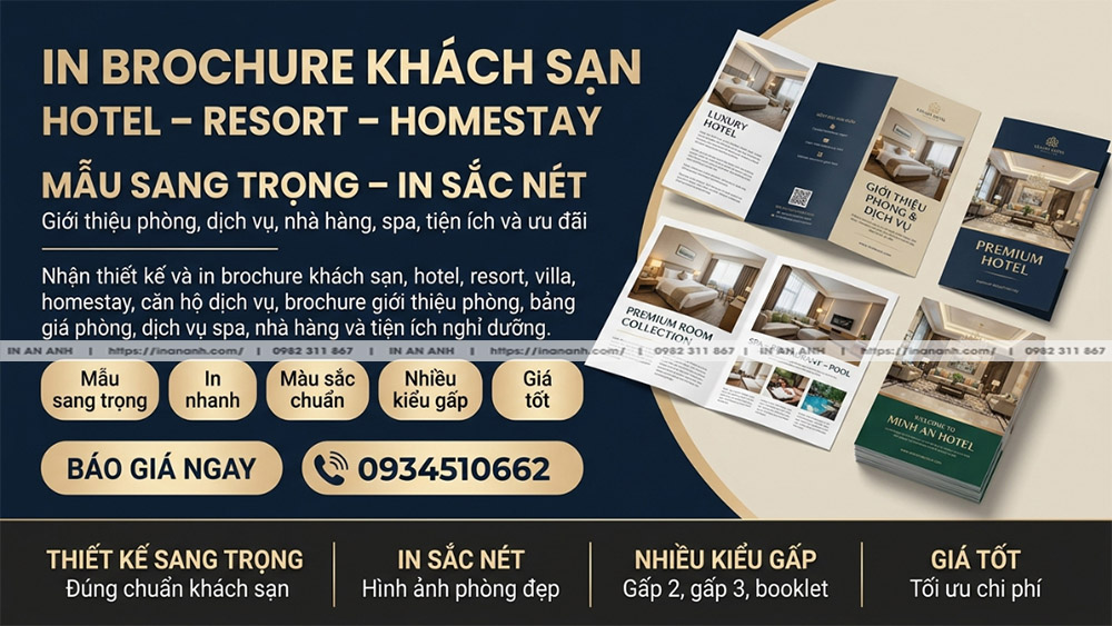  In Brochure Khách Sạn Mẫu Sang Trọng