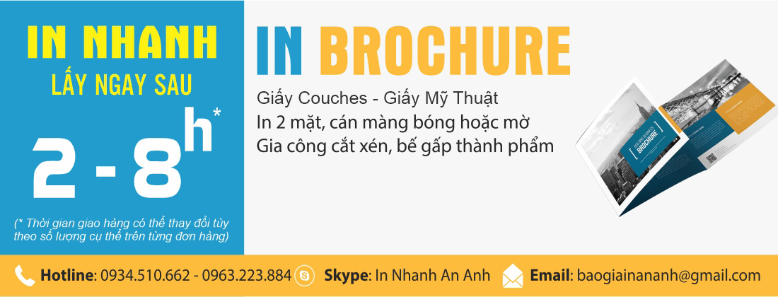 in brochure nhanh gấp