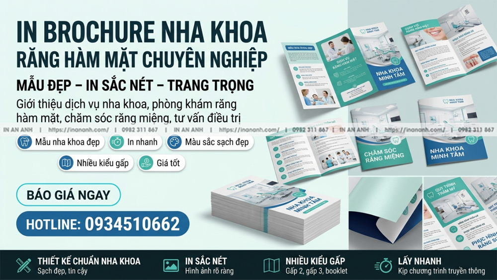 In Brochure Răng Hàm Mặt Chuyên Nghiệp