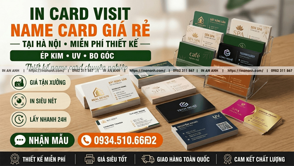 In Card Visit Hà Nội - Xưởng In Uy Tín Tại Tân Triều, Tiêu Chí Chọn Đúng