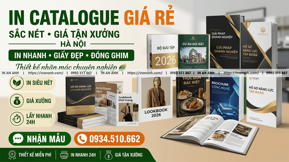 In Catalogue Giá Rẻ Chất Lượng Cao