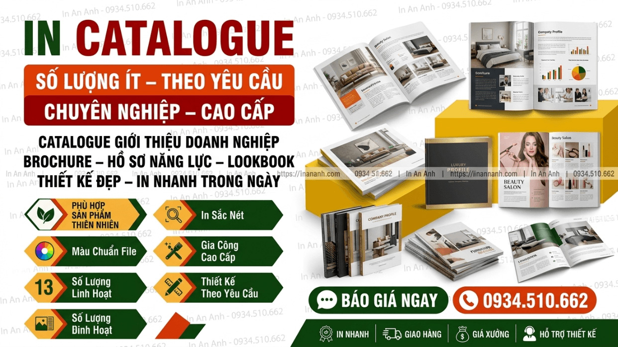 In catalogue số lượng ít theo yêu cầu