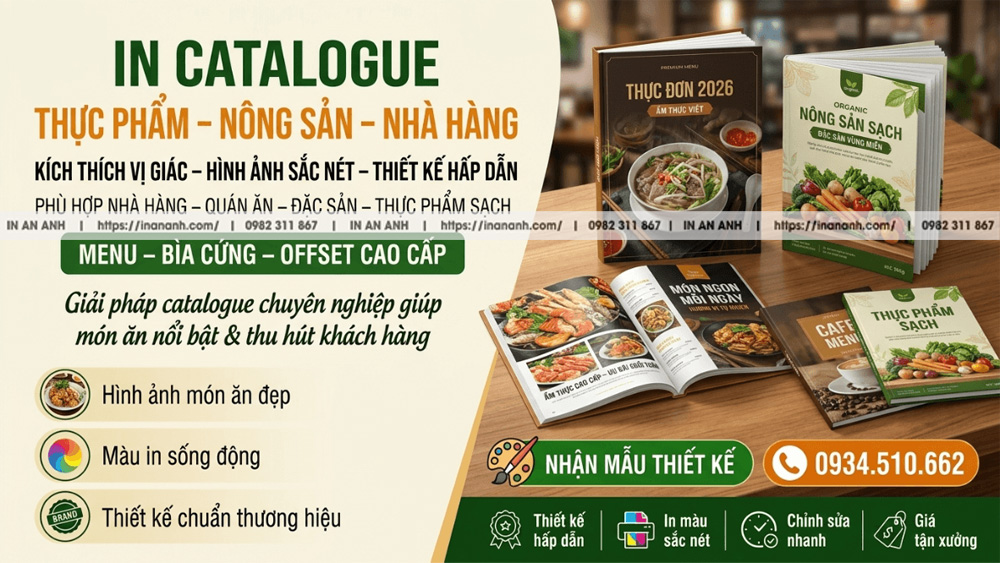 In Catalogue Thực Phẩm, Nông Sản, Nhà Hàng