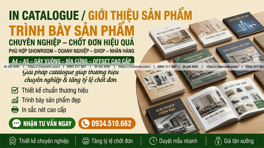 In Catalogue Giới Thiệu Sản Phẩm - Trình Bày Sản Phẩm Chuyên Nghiệp, Chốt Đơn