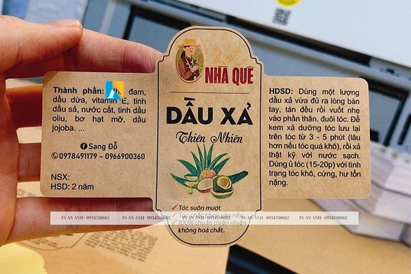 in decal giấy kraft