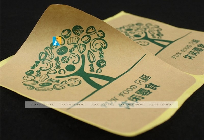 in decal giấy kraft