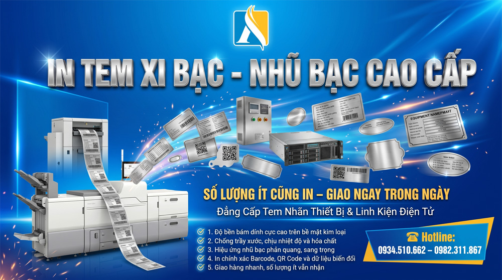 In Tem Xi Bạc Hologram Cao Cấp