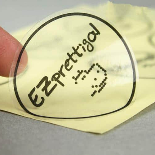 Thiết kế hình ảnh tem decal trong đơn giản thân thiện