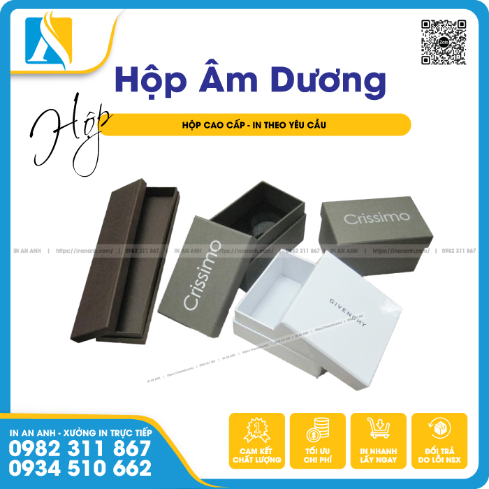 Hộp âm dương có thành thường được dùng để đựng quà tặng cao cấp