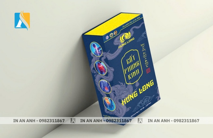 Mẫu hộp cao xoa bóp phối màu hiện đại, sang trọng