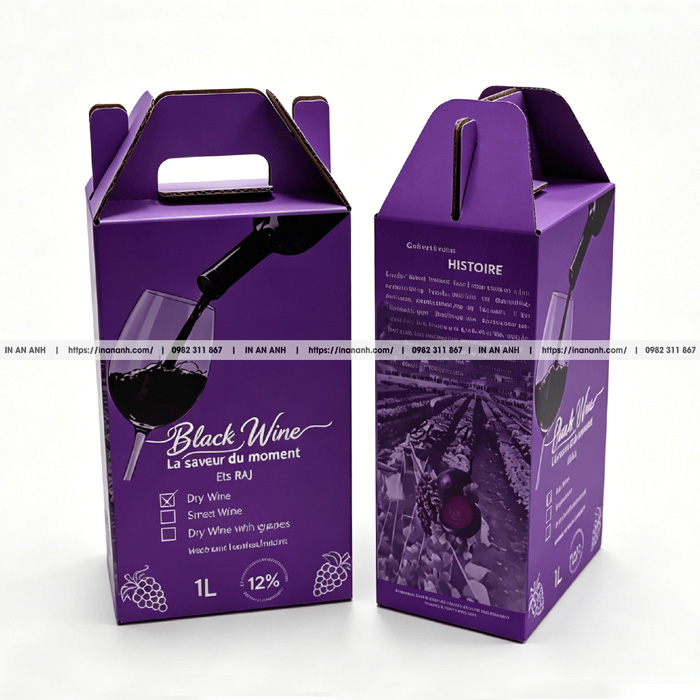 Quy cách gia công hộp carton bồi duplex nắp gài tiện lợi