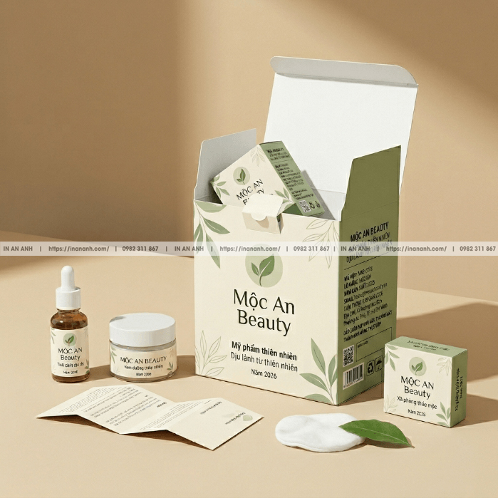 In Hộp Carton Nắp Gập Đóng Gói Sản Phẩm