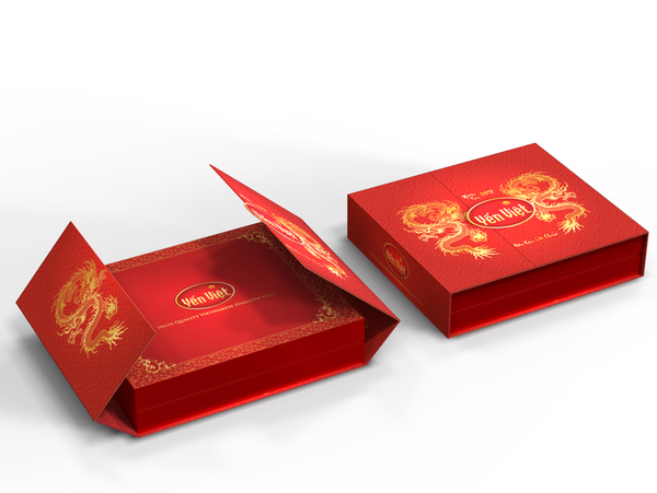 In hộp cứng 7 lớp với bao bì sang trọng
