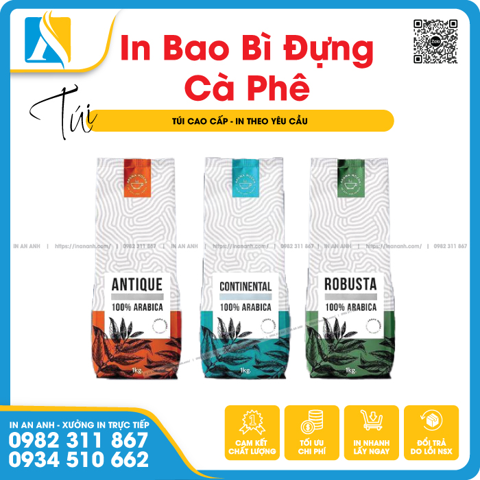 In hộp đựng cà phê giúp bảo quản sản phẩm tốt hơn